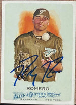 Ricky Romero Signed 2010 Allen & Ginter Baseball Card - Toronto Blue Jays
