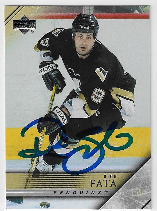 Rico Fata Signed 2005-06 Upper Deck Hockey Card - Pittsburgh Penguins