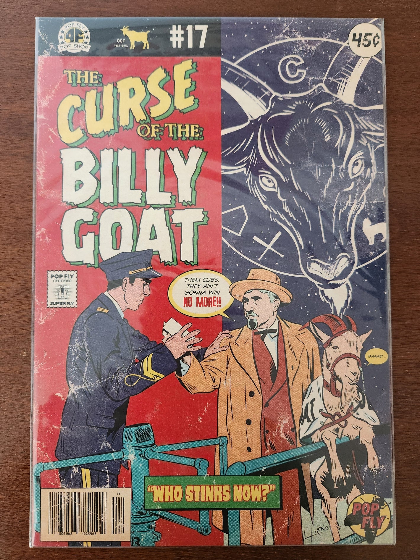 「Curse of the Billy Goat」限定版 Pop Fly Pop Shop プリント #72 – ダニエル・ジェイコブ・ホラインのサイン入り