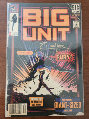 "Big Unit" Randy Johnson Pop Fly Pop Shop Print #41 – Signed by Randy Johnson & Daniel Jacob Horine
