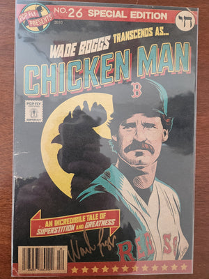 "Chicken Man" Wade Boggs Pop Fly Pop Shop Print #40 – Signed by Wade Boggs & Daniel Jacob Horine