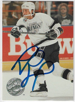 Rob Blake Signed 1991-92 Pro Set Platinum Hockey Card - Los Angeles Kings