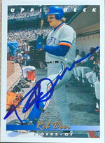 Rob Deer Signed 1993 Upper Deck Baseball Card - Detroit Tigers - PastPros