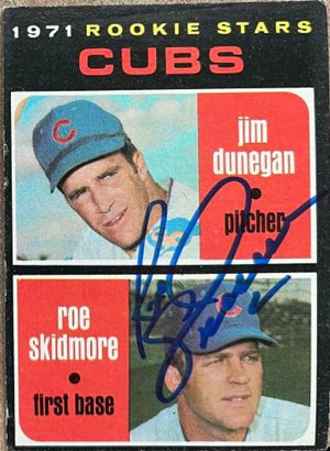 Roe Skidmore Signed 1971 Topps Baseball Card - Chicago Cubs