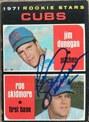 Roe Skidmore Signed 1971 Topps Baseball Card - Chicago Cubs - PastPros