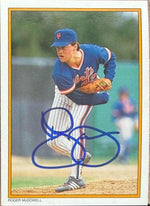Roger McDowell Signed 1987 Topps All-Star Glossy Baseball Card - New York Mets #8