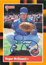 Roger McDowell Signed 1988 Donruss Baseball's Best Baseball Card - New York Mets #126