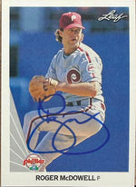 Roger McDowell Signed 1990 Fleer Baseball Card - Philadelphia Phillies 20 - PastPros