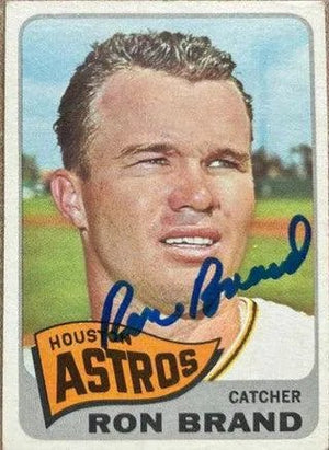 Ron Brand Signed 1965 Topps Baseball Card - Houston Astros