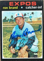 Ron Brand Signed 1971 Topps Baseball Card - Montreal Expos