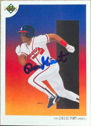 Ron Gant Signed 1991 Upper Deck Baseball Card - Atlanta Braves #82