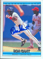 Ron Gant Signed 1992 Donruss Baseball Card - Atlanta Braves
