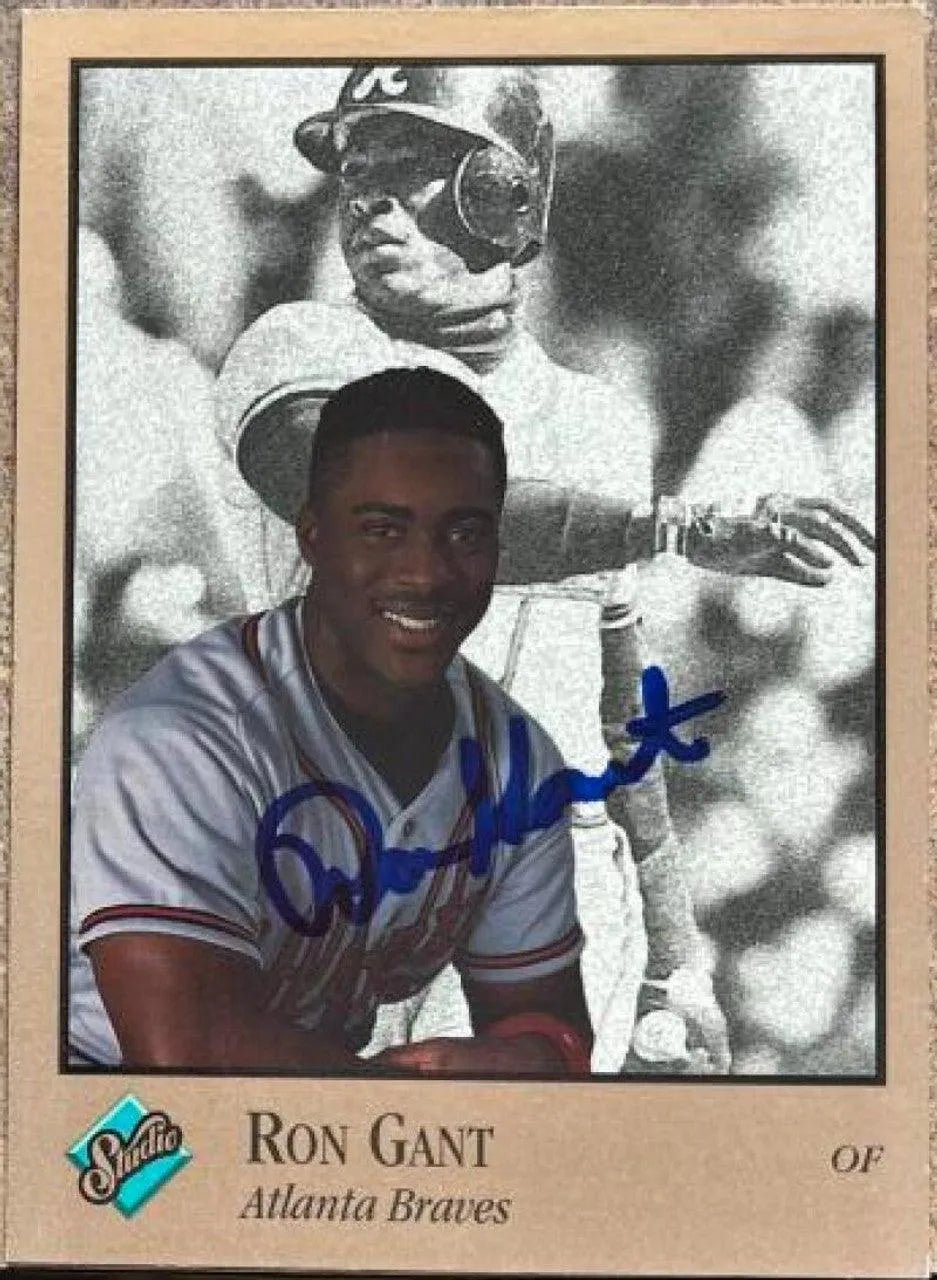 Ron Gant Signed 1992 Studio Baseball Card - Atlanta Braves