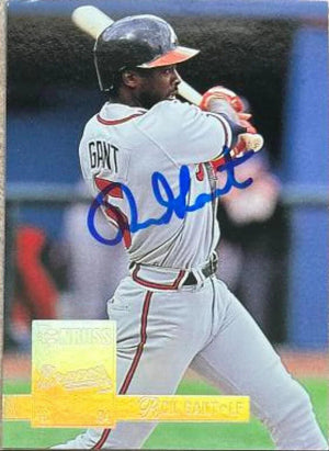 Ron Gant Signed 1994 Donruss Special Edition Baseball Card - Atlanta Braves
