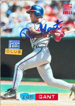 Ron Gant Signed 1994 Stadium Club Baseball Card - Atlanta Braves #260