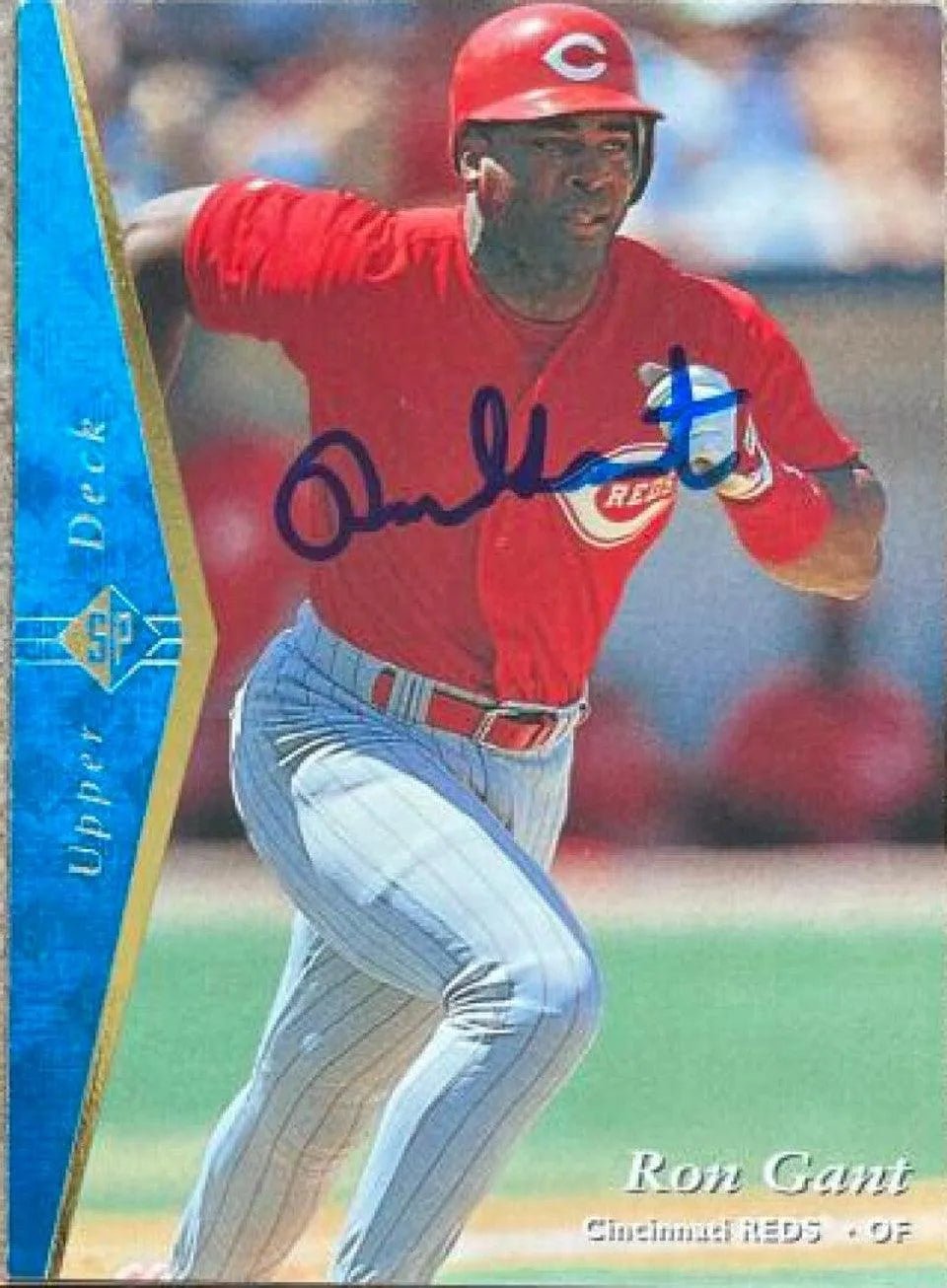 Ron Gant Signed 1995 SP Baseball Card - Cincinnati Reds
