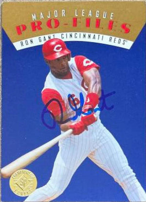 Ron Gant Signed 1995 SP Platinum Power Die Cuts Baseball Card - Cincinnati Reds