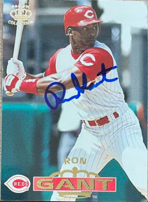Ron Gant Signed 1996 Pacific Baseball Card - Cincinnati Reds - PastPros