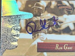 Ron Gant Signed 1996 Pinnacle Aficionado Baseball Card - St Louis Cardinals