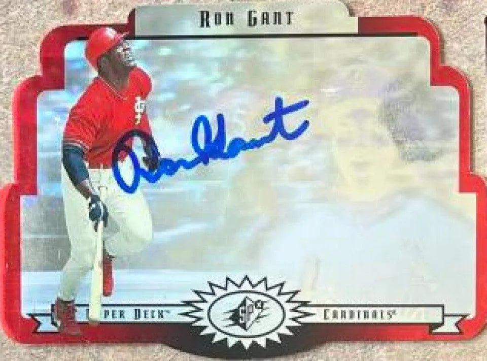 Ron Gant Signed 1996 SPx Baseball Card - St Louis Cardinals