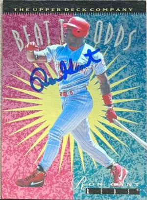 Ron Gant Signed 1996 Upper Deck Baseball Card - Cincinnati Reds