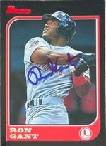 Ron Gant Signed 1997 Bowman Baseball Card - St Louis Cardinals - PastPros