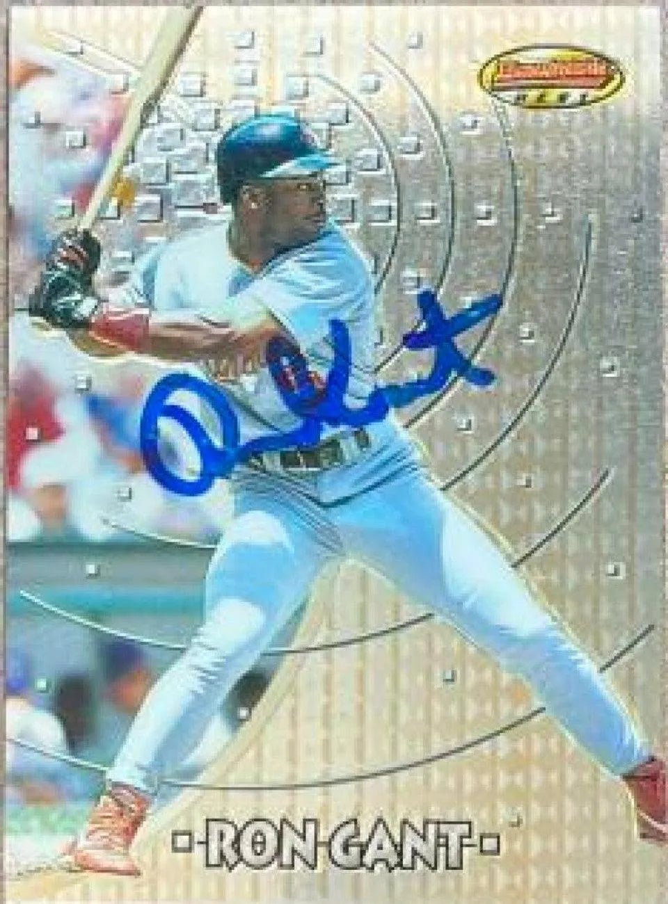 Ron Gant Signed 1997 Bowman's Best Baseball Card - St Louis Cardinals