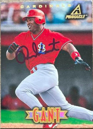 Ron Gant Signed 1997 Pinnacle Baseball Card - St Louis Cardinals