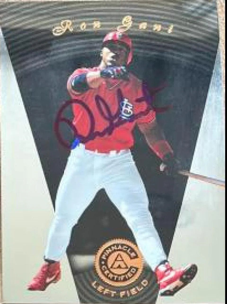 Ron Gant Signed 1997 Pinnacle Certified Baseball Card - St Louis Cardinals
