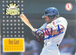 Ron Gant Signed 1997 Topps Stars Baseball Card - St Louis Cardinals - PastPros