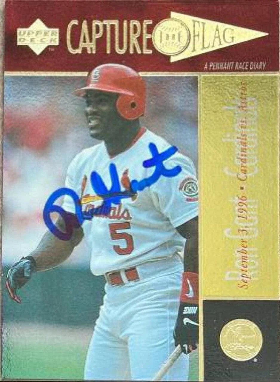Ron Gant Signed 1997 Upper Deck Baseball Card - St Louis Cardinals #371