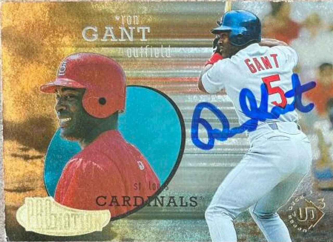 Ron Gant Signed 1997 Upper Deck UD3 Baseball Card - St Louis Cardinals