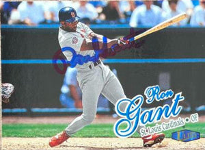 Ron Gant Signed 1998 Fleer Ultra Baseball Card - St Louis Cardinals - PastPros
