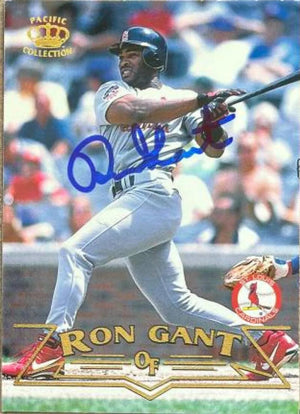 Ron Gant Signed 1998 Pacific Baseball Card - St Louis Cardinals