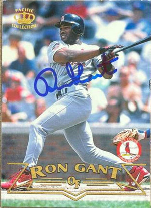 Ron Gant Signed 1998 Pacific Baseball Card - St Louis Cardinals - PastPros