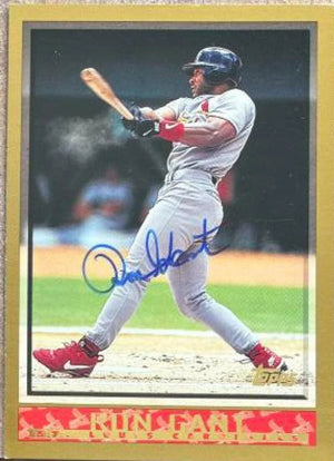 Ron Gant Signed 1998 Topps Baseball Card - St Louis Cardinals
