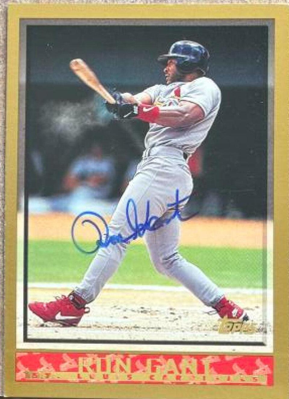 Ron Gant Signed 1998 Topps Baseball Card - St Louis Cardinals - PastPros
