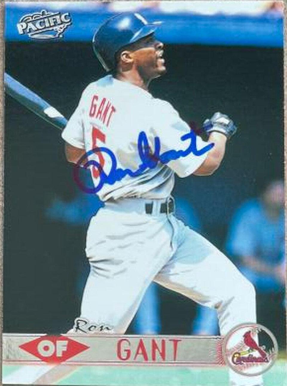 Ron Gant Signed 1999 Pacific Baseball Card - St Louis Cardinals - PastPros