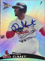 Ron Gant Signed 1999 Pacific Prism Baseball Card - St Louis Cardinals