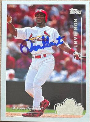 Ron Gant Signed 1999 Topps Opening Day Baseball Card - St Louis Cardinals - PastPros