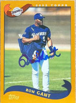 Ron Gant Signed 2002 Topps Baseball Card - San Diego Padres