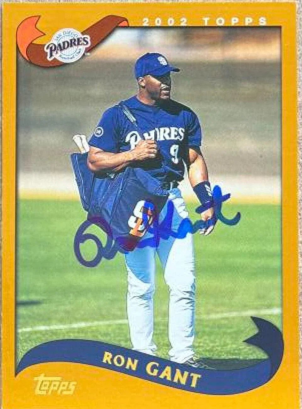 Ron Gant Signed 2002 Topps Baseball Card - San Diego Padres