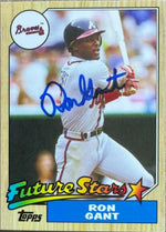 Ron Gant Signed 2014 Topps Archives Future Stars Baseball Card - Atlanta Braves