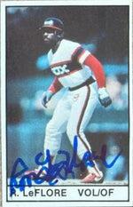 Ron Leflore Signed 1982 All-Star Game Inserts Baseball Card - Chicago White Sox
