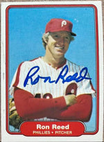Ron Reed Signed 1982 Fleer Baseball Card - Philadelphia Phillies