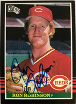 Ron Robinson Signed 1985 Donruss Baseball Card - Cincinnati Reds