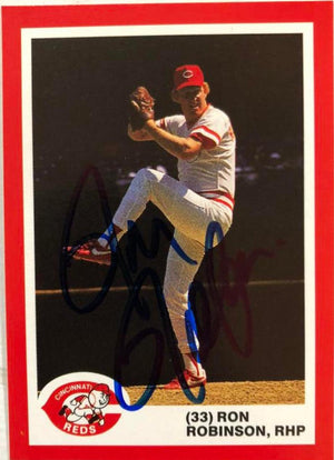 Ron Robinson Signed 1987 Kahn's Baseball Card - Cincinnati Reds - PastPros