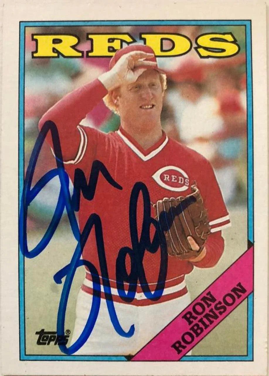 Ron Robinson Signed 1988 Topps Baseball Card - Cincinnati Reds