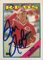 Ron Robinson Signed 1988 Topps Baseball Card - Cincinnati Reds - PastPros
