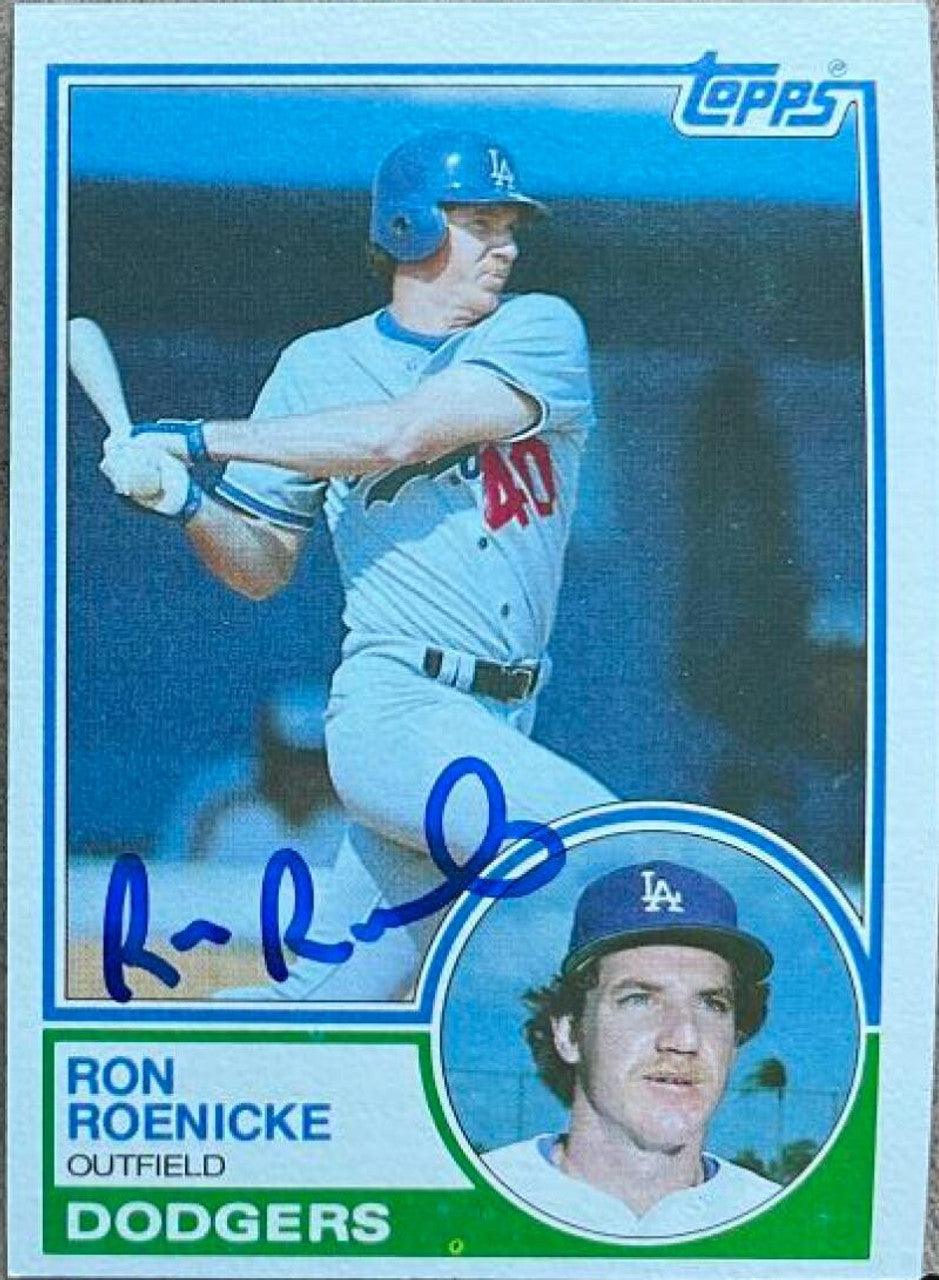 Ron Roenicke Signed 1983 Topps Baseball Card - Los Angeles Dodgers - PastPros